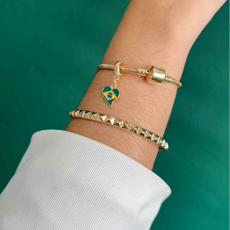 PULSEIRA BERLOQUE CORAÇÃO BRASIL