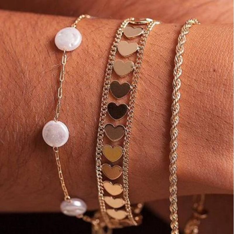PULSEIRA CORRENTE CARTIER COM PÉROLA BARROCA