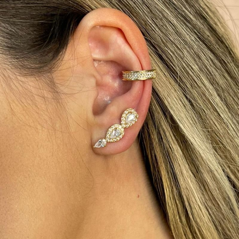 BRINCO EAR CUFF GOTAS
