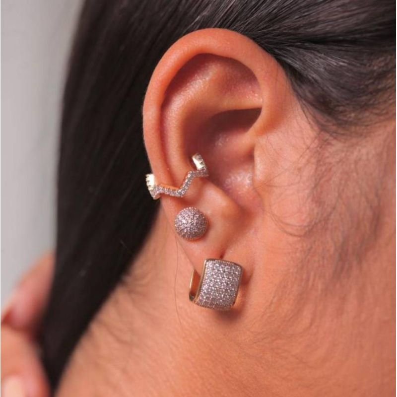 PIERCING ZIG ZAG FINO CRAVEJADO