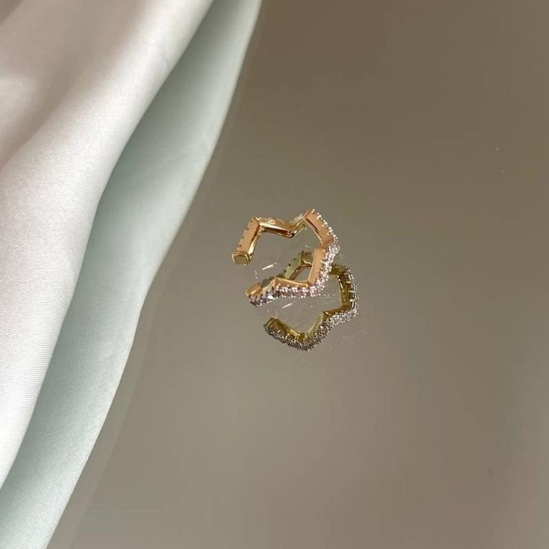 PIERCING ZIG ZAG FINO CRAVEJADO