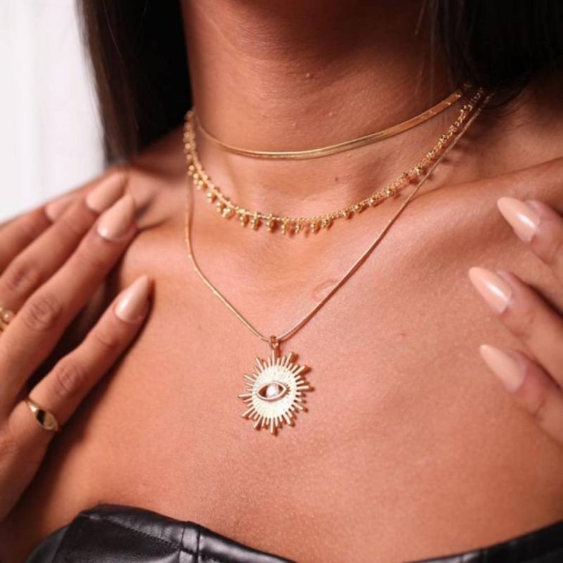 CHOKER ESFERAS PENDURADAS