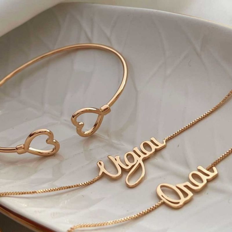 BRACELETE DOIS CORAÇÕES