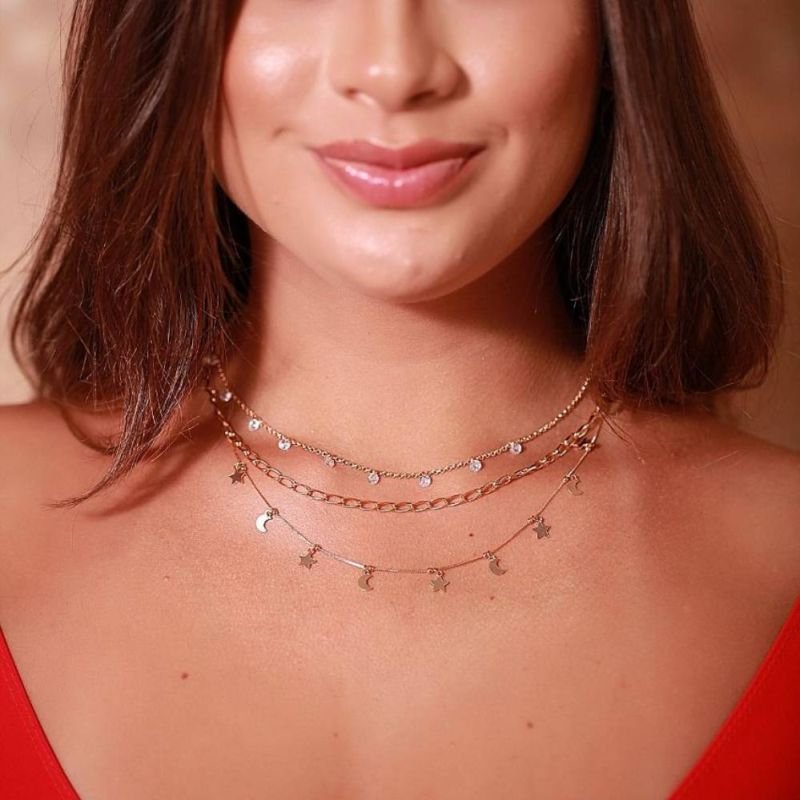 COLAR CHOCKER PONTO DE LUZ