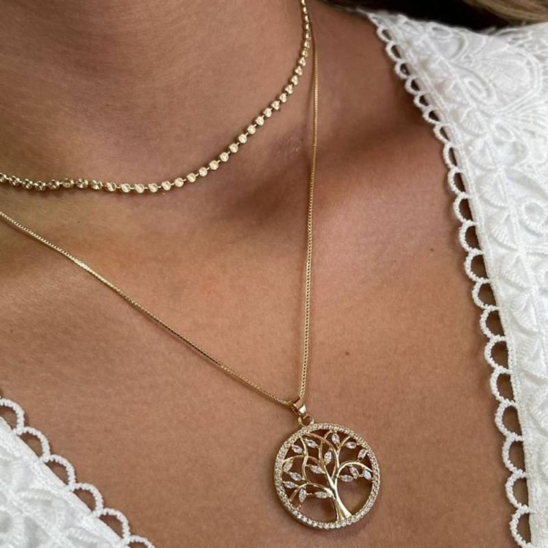 COLAR CHOKER BOLINHAS