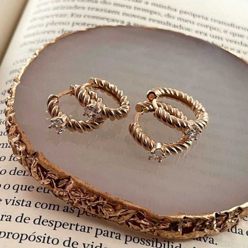 BRINCO ARGOLA TEXTURAS G