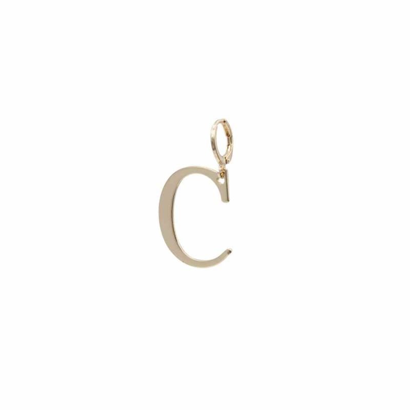 PINGENTE LETRA COM ARGOLA