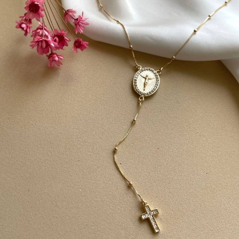 COLAR TERÇO JESUS
