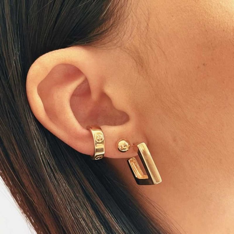 BRINCO ARGOLA QUADRADA