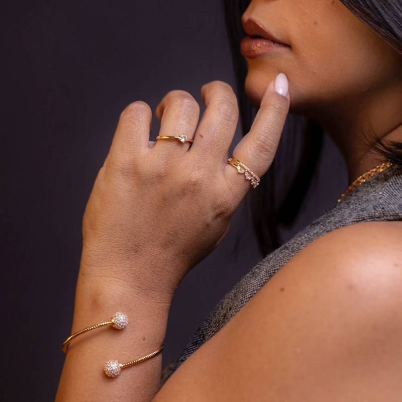 ANEL COROA CRAVEJADA