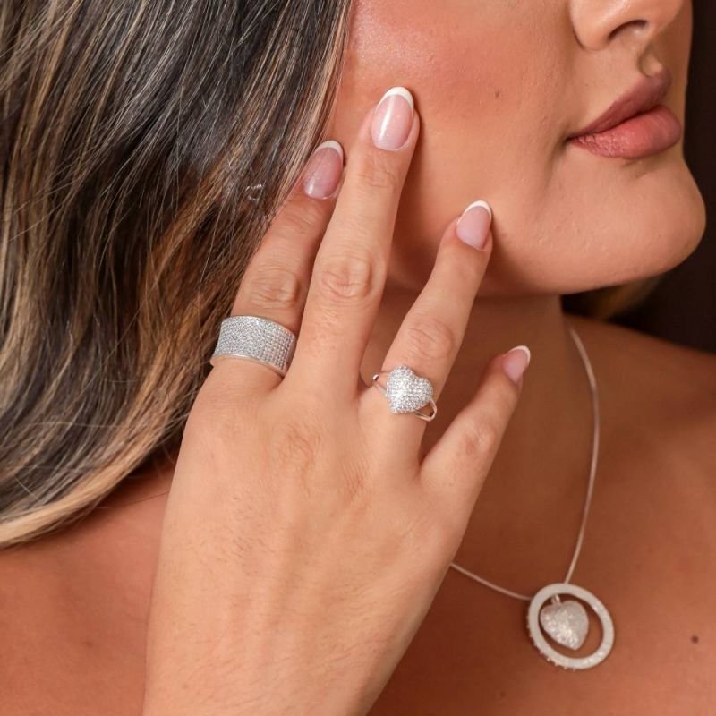 ANEL CRAVEJADO PRATA