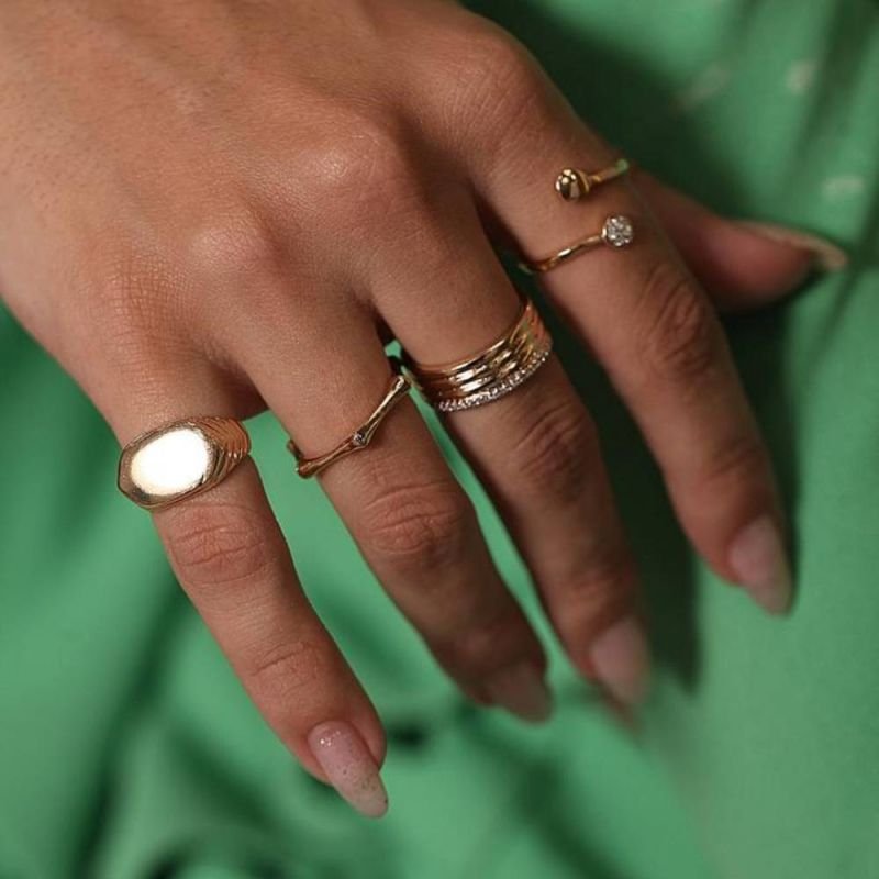 ANEL FILEIRAS - OURO 18K - 17 - 22