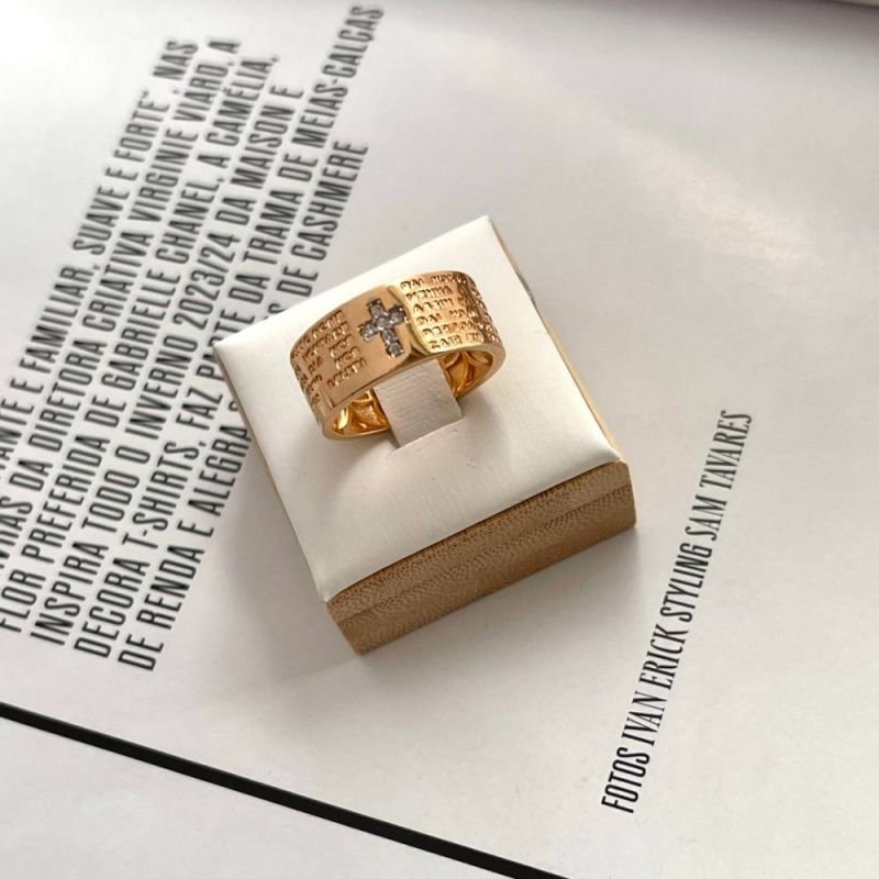 ANEL PAI NOSSO FUNDO FLORAL