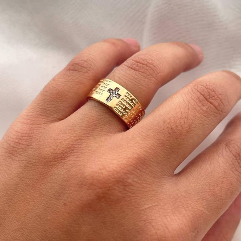 ANEL PAI NOSSO FUNDO FLORAL