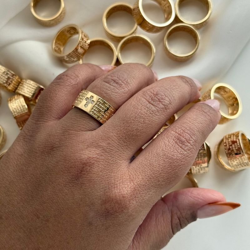 ANEL PAI NOSSO FUNDO FLORAL