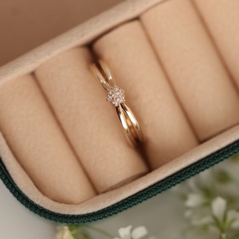 ANEL SOLITÁRIO CHUVEIRINHO