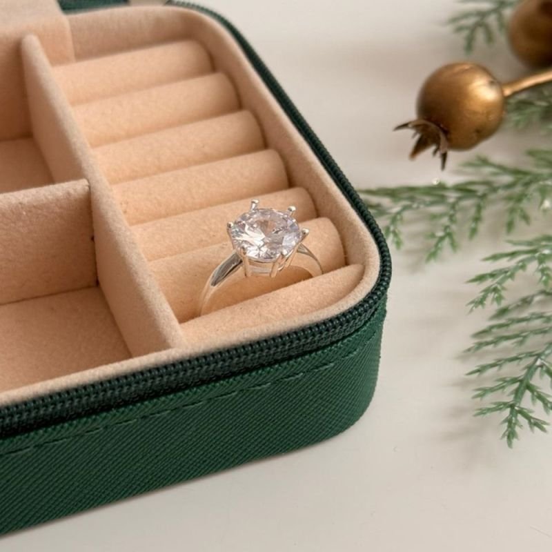 ANEL SOLITÁRIO VIRGÍNIA G PRATA