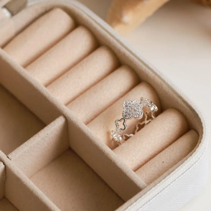 ANEL TREVO CRAV. PRATA