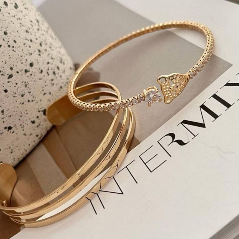 BRACELETE 3 LISTRAS - OURO 18K - 10