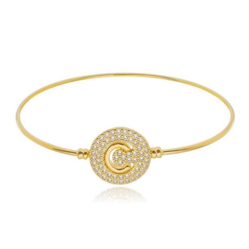 BRACELETE DE LETRA E ZIRCONIAS