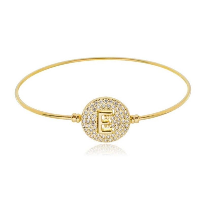 BRACELETE DE LETRA E ZIRCONIAS