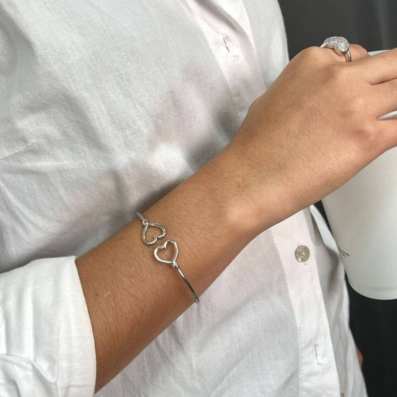 BRACELETE DOIS CORAÇÕES