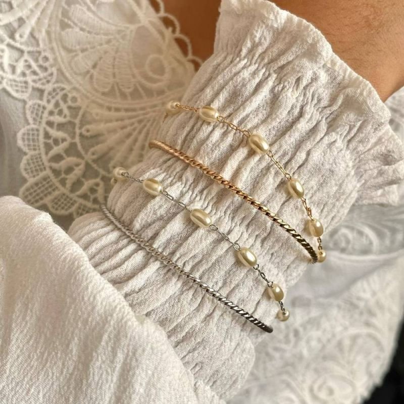 BRACELETE DUPLO PERÓLAS