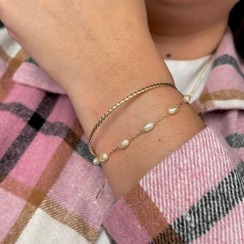 BRACELETE DUPLO PERÓLAS