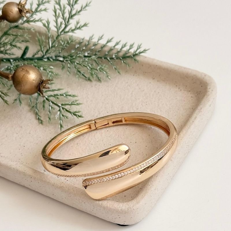 BRACELETE LISO C/ZIRCÔNIAS