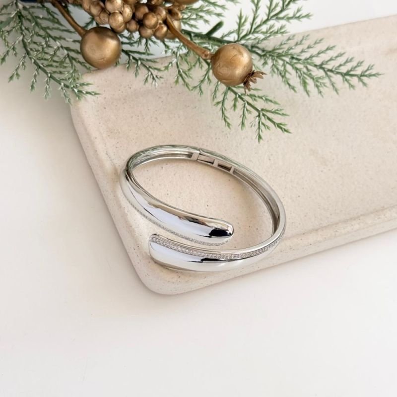 BRACELETE LISO C/ZIRCÔNIAS