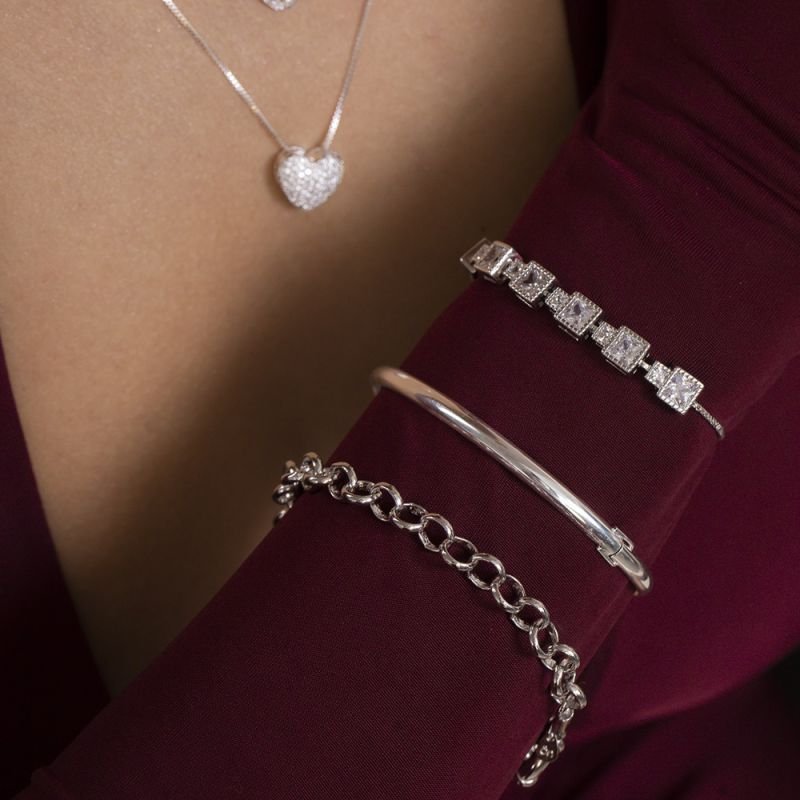 BRACELETE LISO FINO PRATA