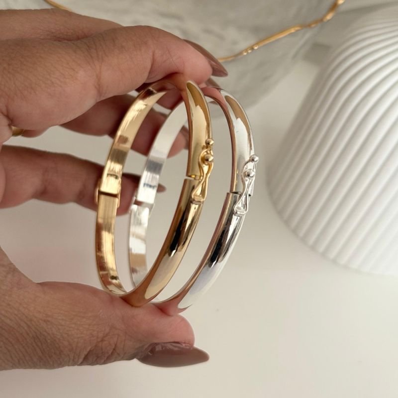 BRACELETE LISO GROSSO PRATA