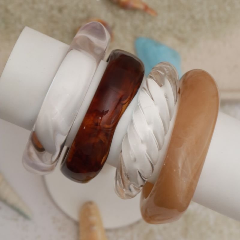 BRACELETE MARROM RESINA