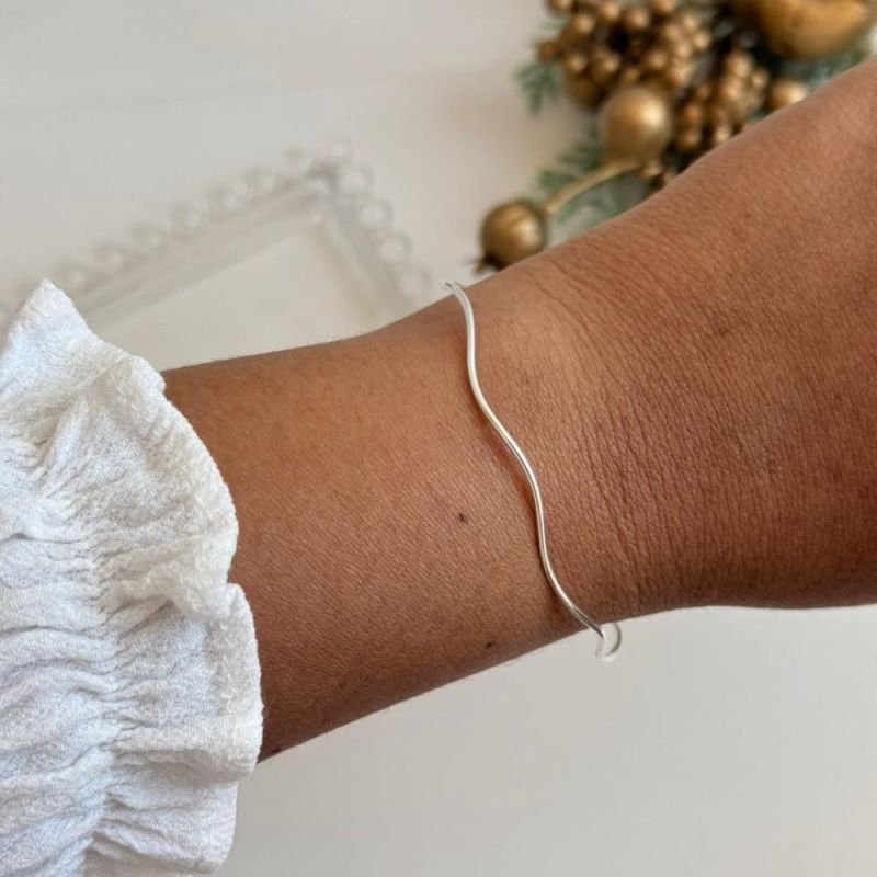 BRACELETE ONDA PRATA
