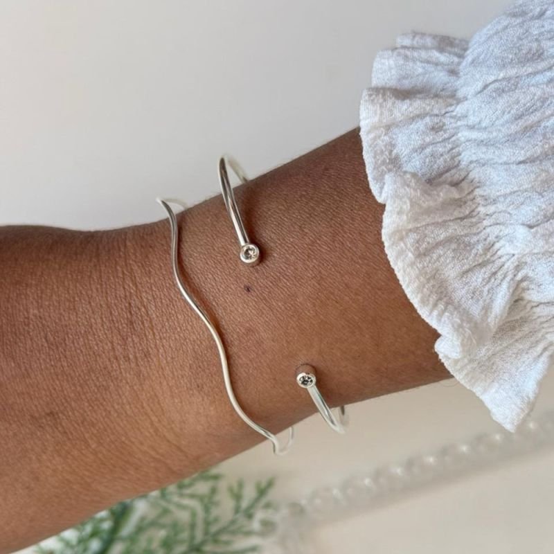 BRACELETE PONTO DE LUZ PRATA