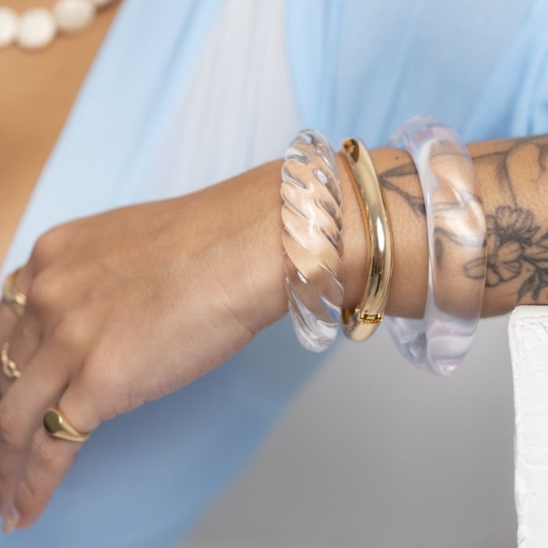 BRACELETE TRANSPARENTE ESPIRAL