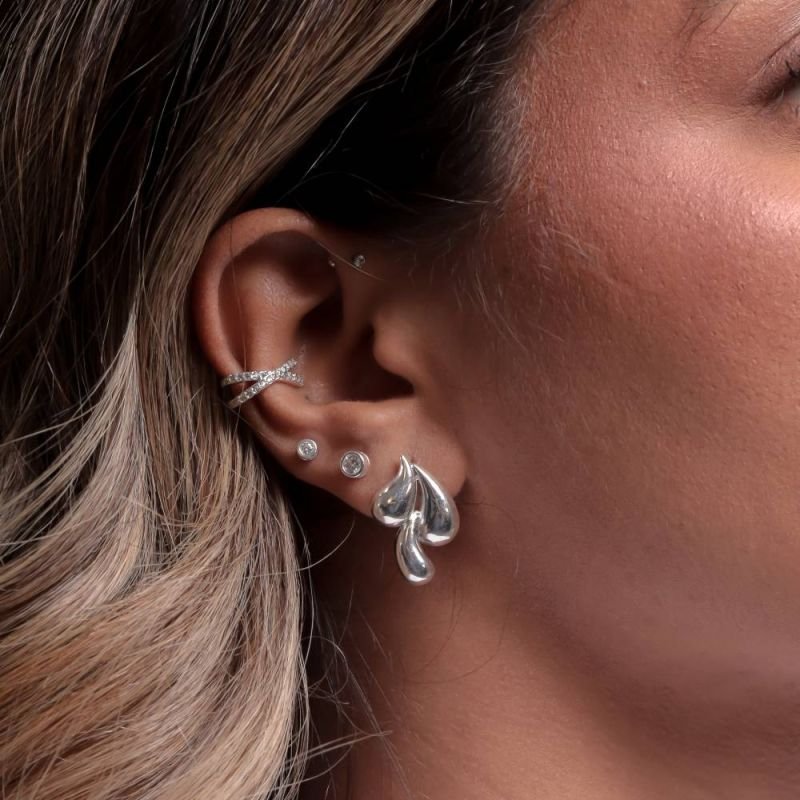 BRINCO 3 GOTAS PRATA