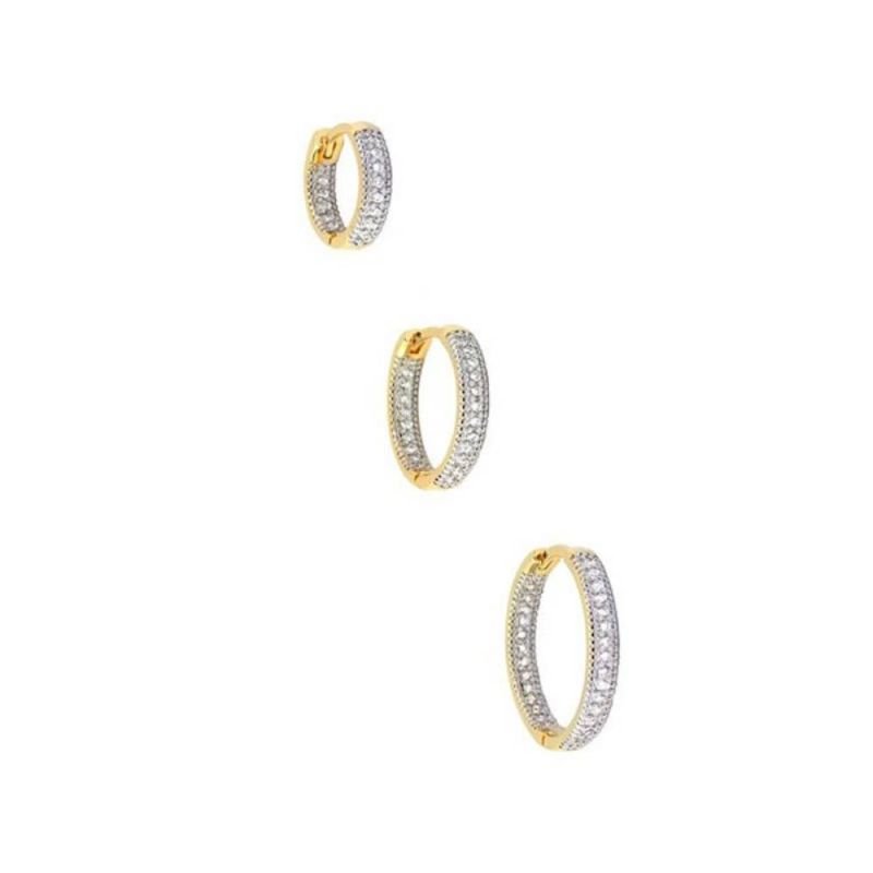 BRINCO ARGOLA CRAVEJADA P