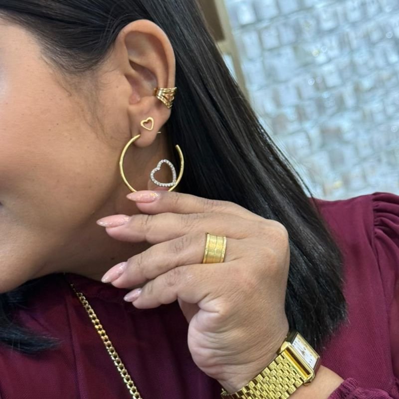 BRINCO ARGOLA E CORAÇÃO