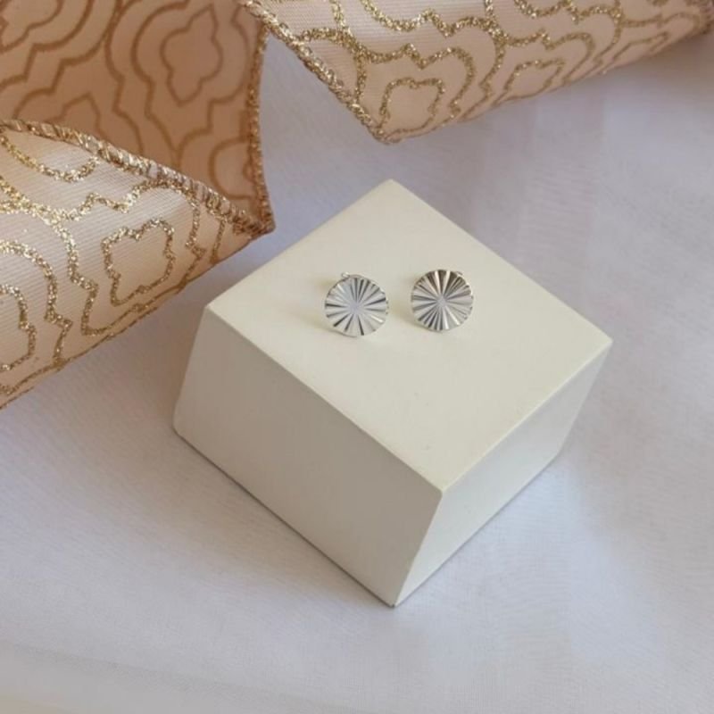 BRINCO CIRCULO TEXTURADO PRATA