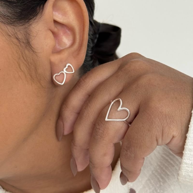 BRINCO CORAÇÃO G PRATA