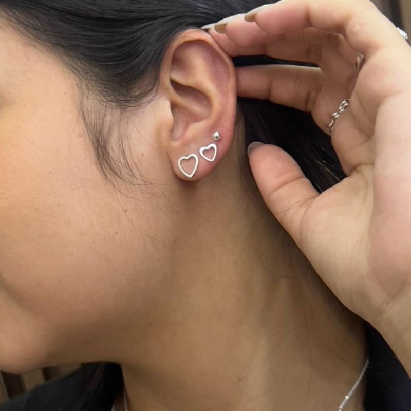 BRINCO CORAÇÃO M PRATA