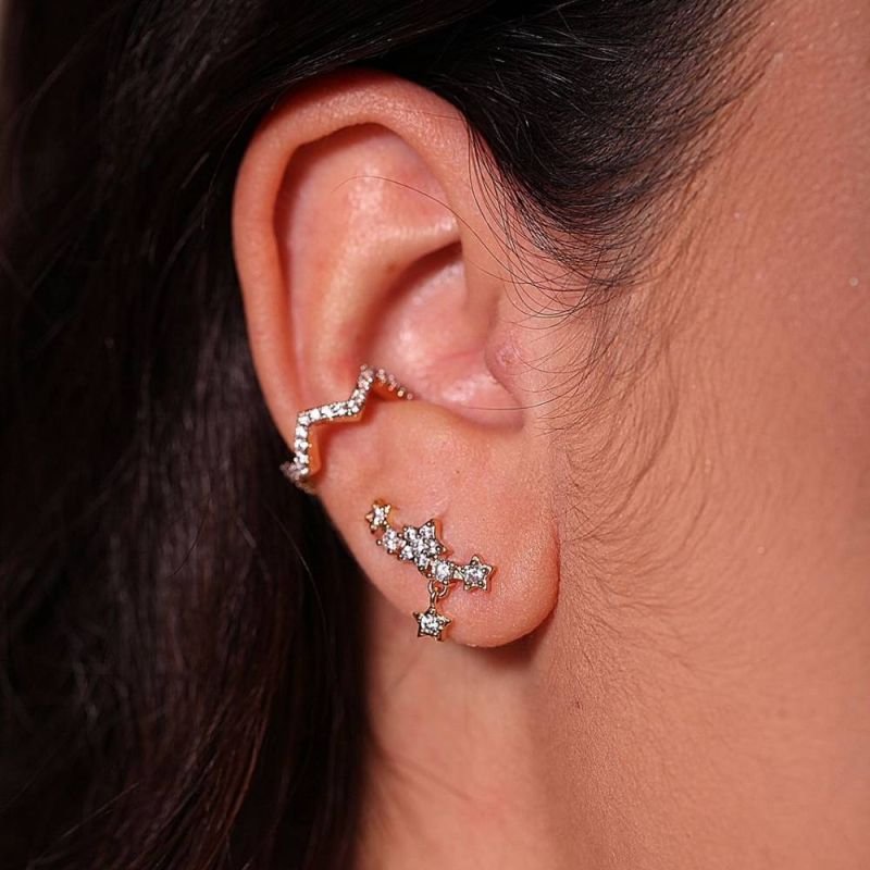 BRINCO EAR CUFF ESTRELAS