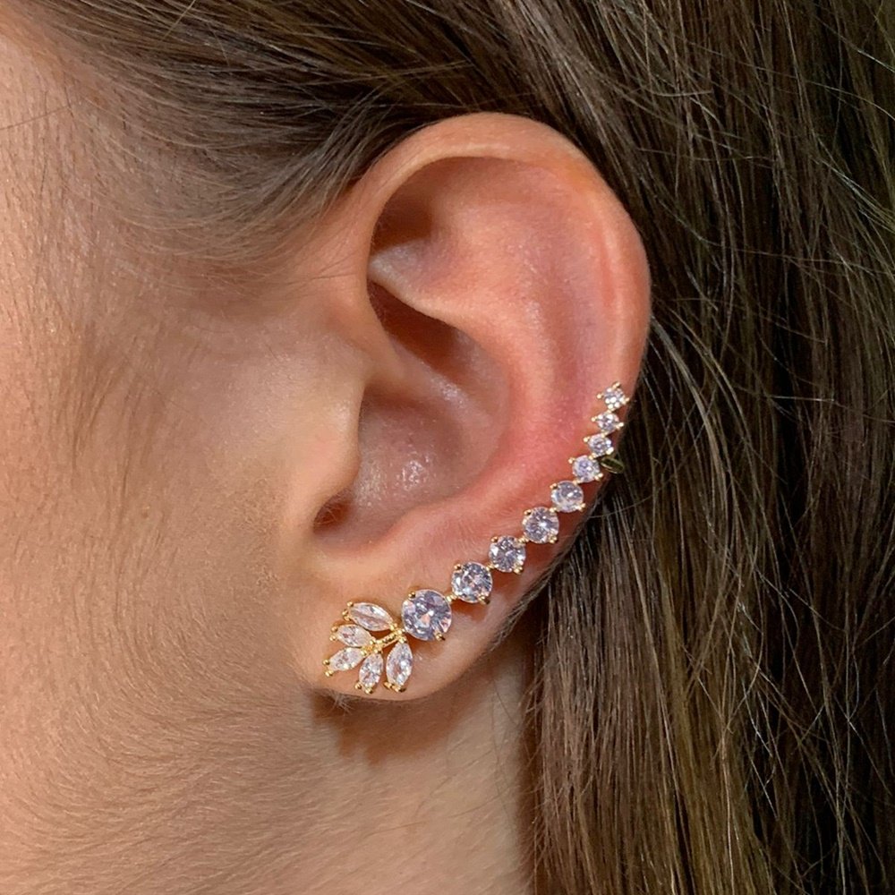 BRINCO EAR CUFF PONTO DE LUZ