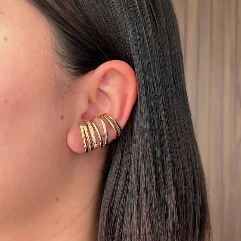 BRINCO EAR HOOK CRAVEJADO