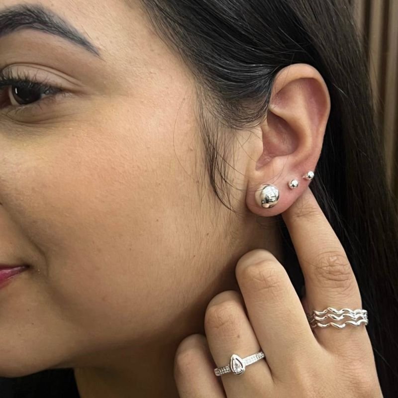 BRINCO ESFERA GG PRATA