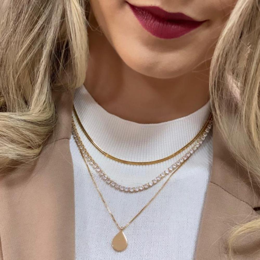 CHOKER RIVIERA ZIRCONIAS MAIORES