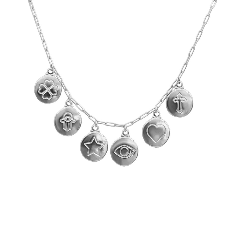 COLAR CHOKER MEDALHAS