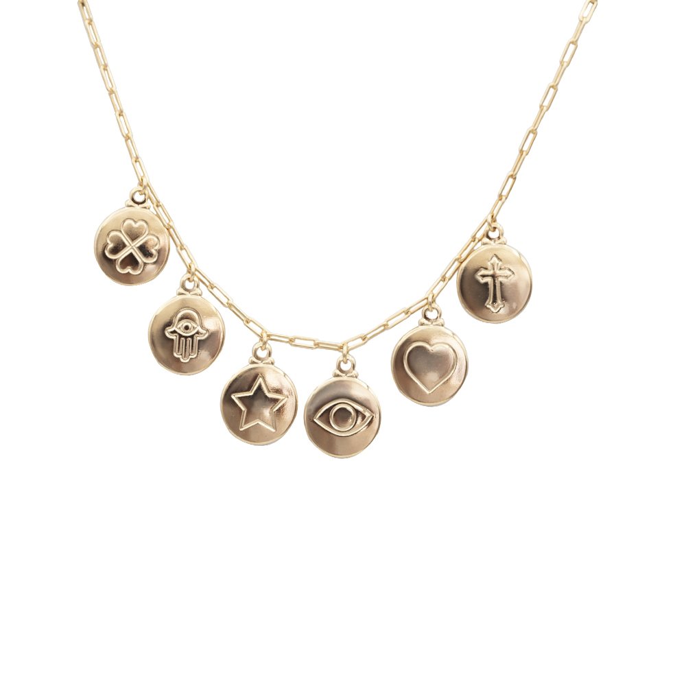 COLAR CHOKER MEDALHAS