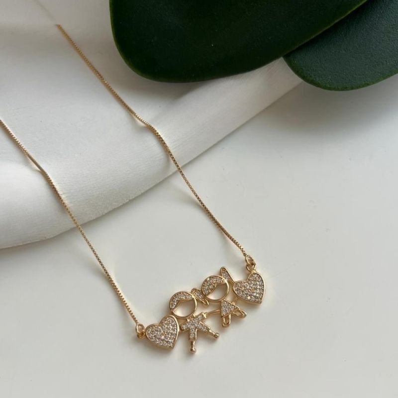 COLAR CASAL CRAVEJADO